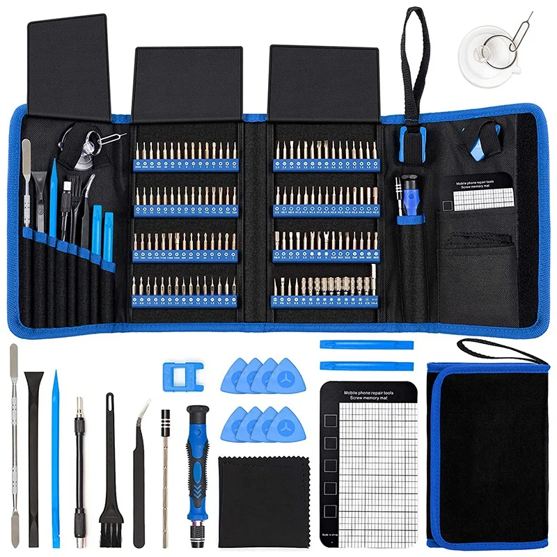 

Screwdriver Sets 142Pcs Precision Screwdriver with 120 Bits Magnetic Repair Tool Kit for Mobile Phone,Computer, Laptop
