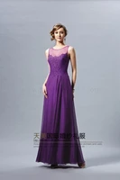 vestido de renda longo party dresses 2014 new fashion sexy women formal purple lace long evening elegant dress free shipping