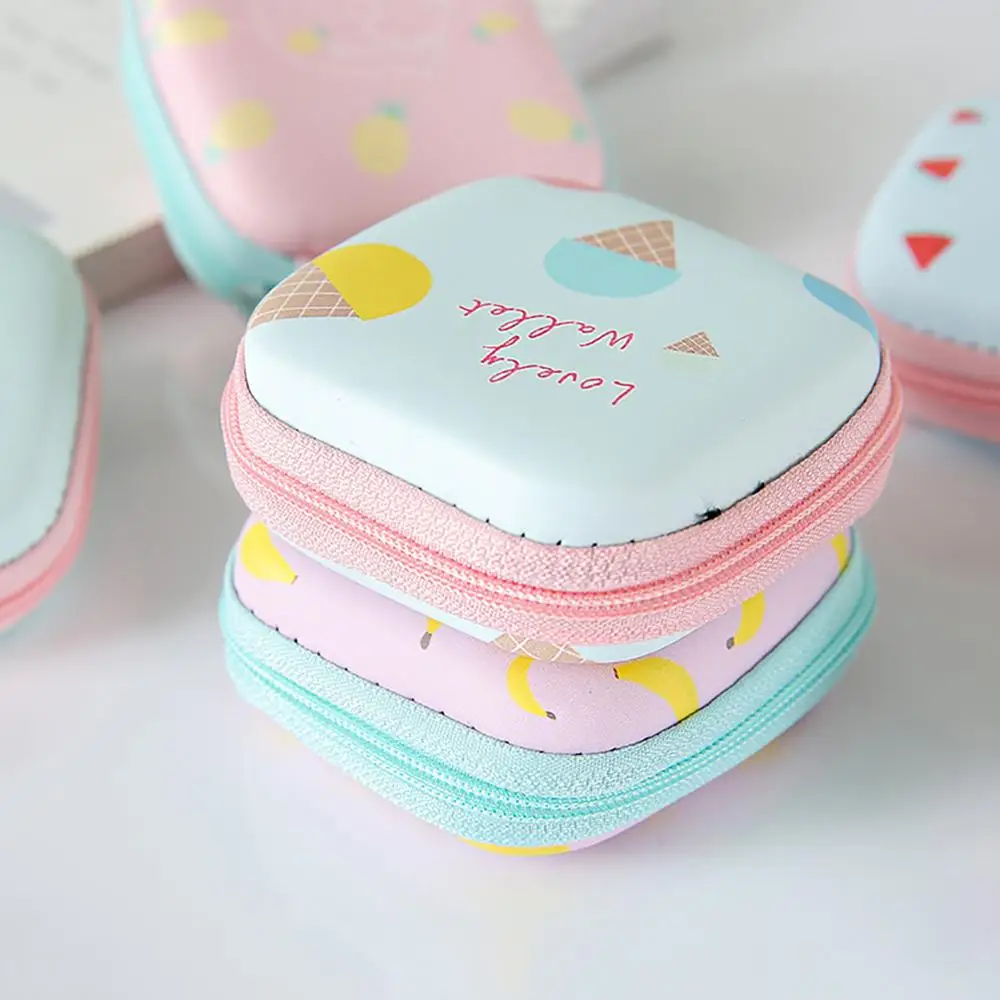 Милый мини Женский кошелек с держателем для карт на молнии маленький клатч из