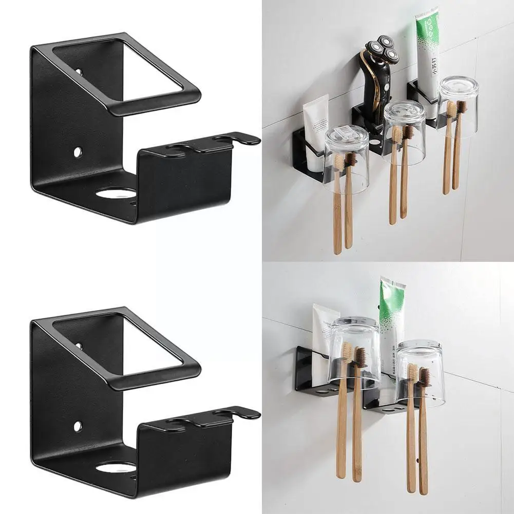 Steel Wall Mount Toothbrush Holder Toothpaste And Bathroom Tooth Organizer Box Cup Brush Accessories B8r6 | Дом и сад