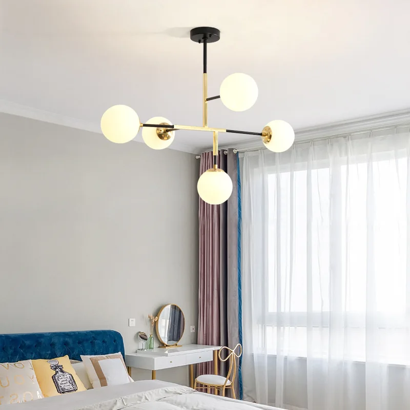 

Post modern chandelier simple living room dining room personalized bedside bar creative branch iron lamps creative home
