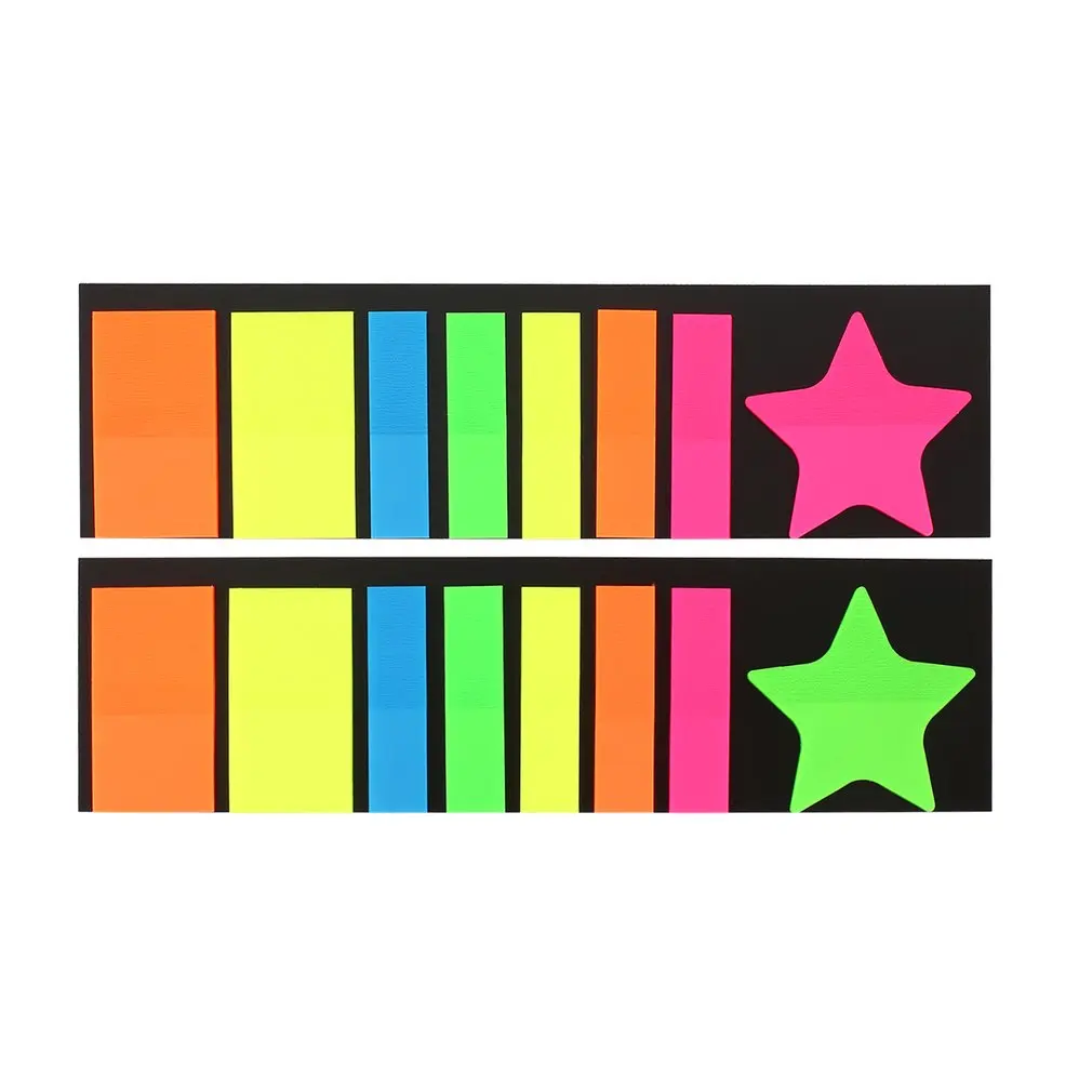 Мини Цветные бумаги для заметок на клейкой основе отметок страницы разной формы