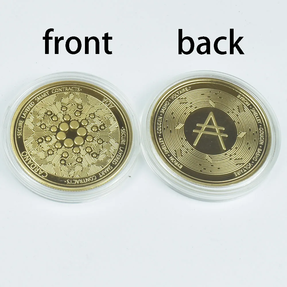 Горячая Распродажа Позолоченные Cardano ADA монета криптовалюта подборку