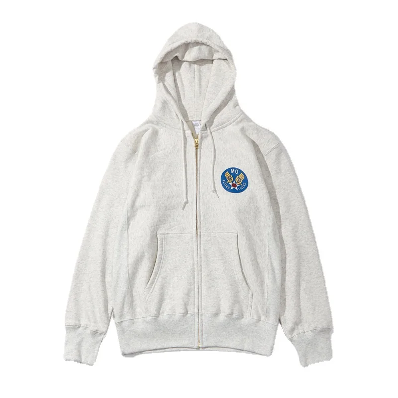 

Retro Men Hooded Sweatshirts Fleece Premium Cotton Couple Fashion Letter Printed Zipper Fly Daily Long Sleeve Male Tops Clothing