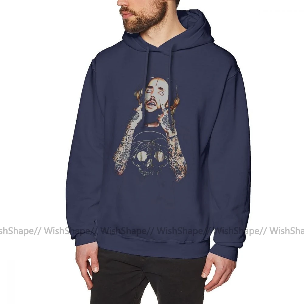 Ftp Толстовка SuicideBoys Scrim толстовки XL хлопковый пуловер с капюшоном Повседневная зимняя уличная одежда красные длинные мужские толстовки - Цвет: Navy Blue