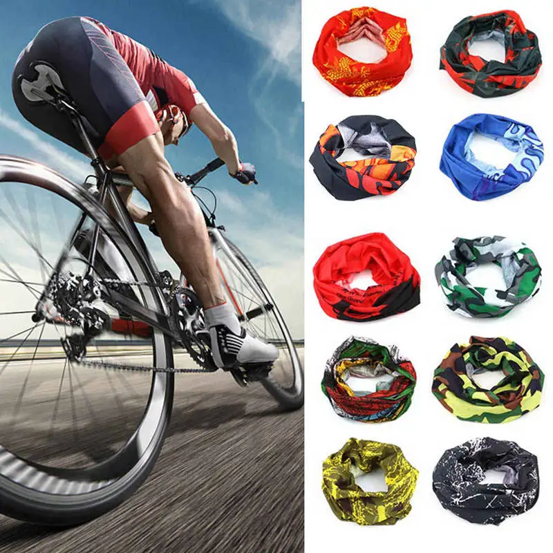 Бандана многофункциональная камуфляжная бесшовная бандана с листьями шарф