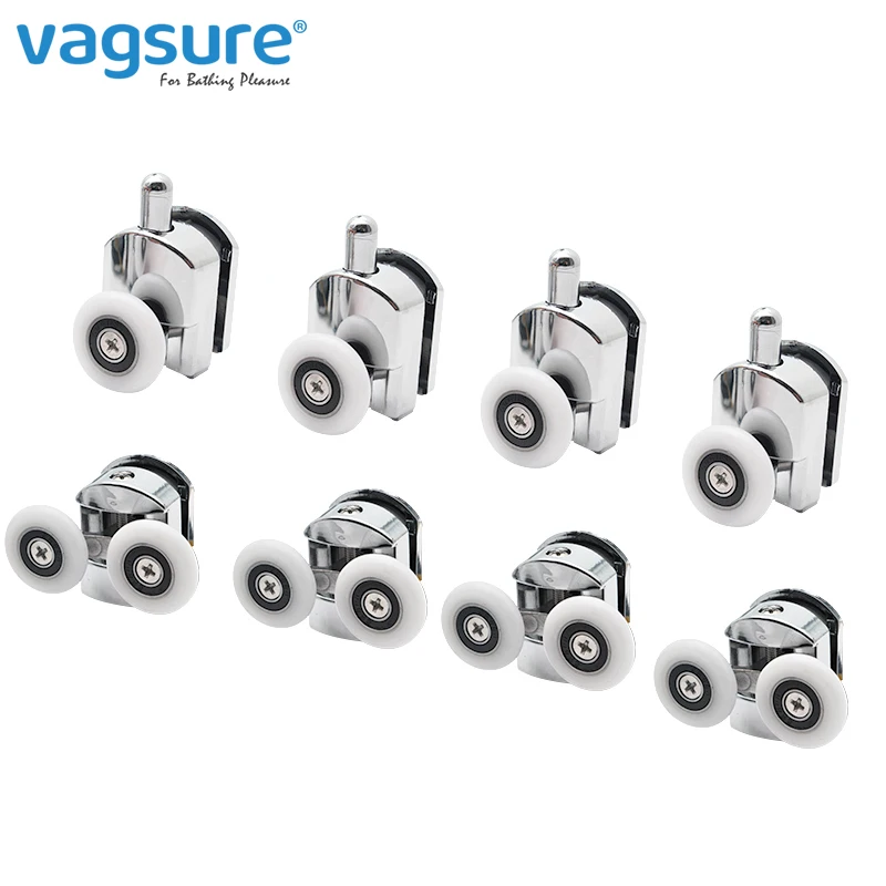 Ролики для душевой кабины с двойным выдвижным стеклом диаметр 25 мм/27 мм