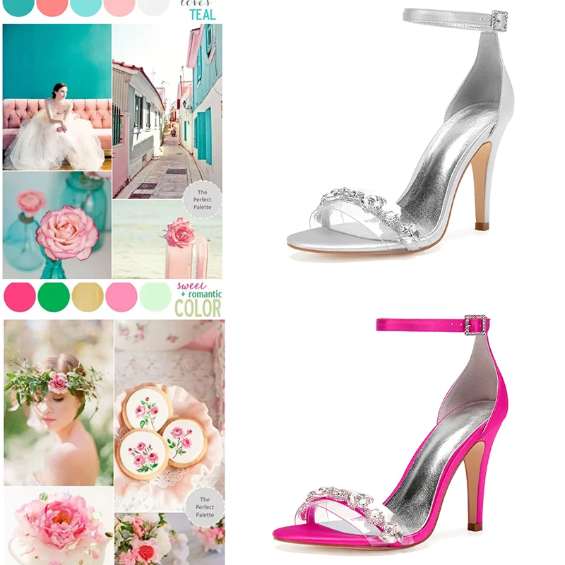 

Повседневные свадебные туфли-лодочки с открытым носком атласные стразы свадебные туфли для подружки невесты вечерние босоножки на высоком каблуке с ремешком на щиколотке