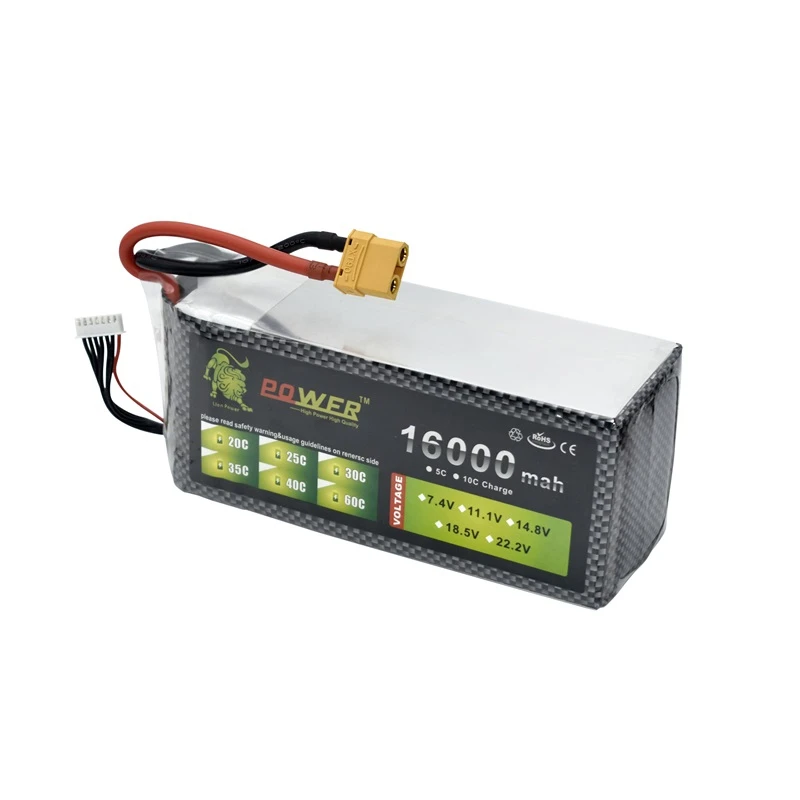 Предотвращение столкновений 2s 3s 4s 6s 16000mah MAX 60C 7 4 v 11 1 14 8 22 2 аккумуляторная батарея