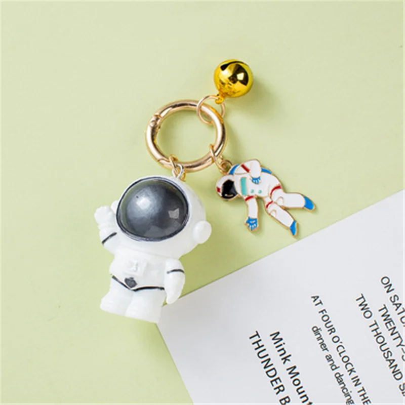 

Astronaut Keychain Bell Car Keychain Cute Keyring For Women Lovely Keychain Charms Accessories Trend Wholesale Hot Sale 2021 New