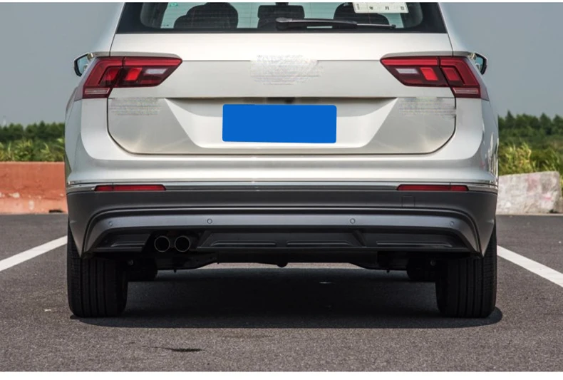 Для VW Tiguan L универсальная посылка edge автомобильный Стайлинг задний бампер накладка наклейка