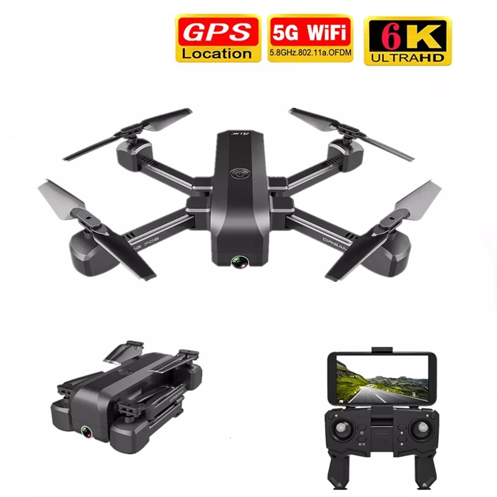 

Дрон KF607, широкоугольная HD-камера 2020, WiFi, FPV, 5G P, 6K, GPS, позиционирование, складной, дистанционное управление