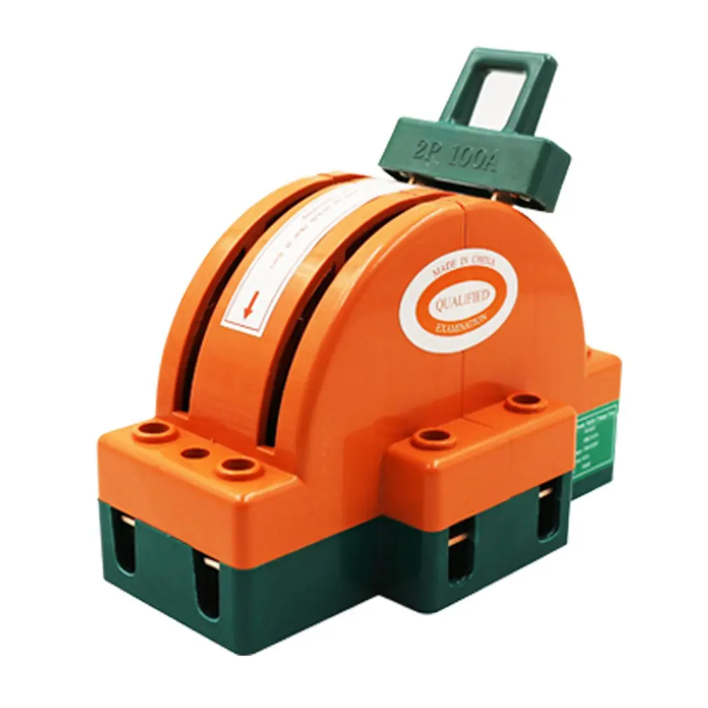 

2P100A Two-way Rotary Head Switch Knife Copper Material Fire-resistant And High-temperature Resistant Switch
