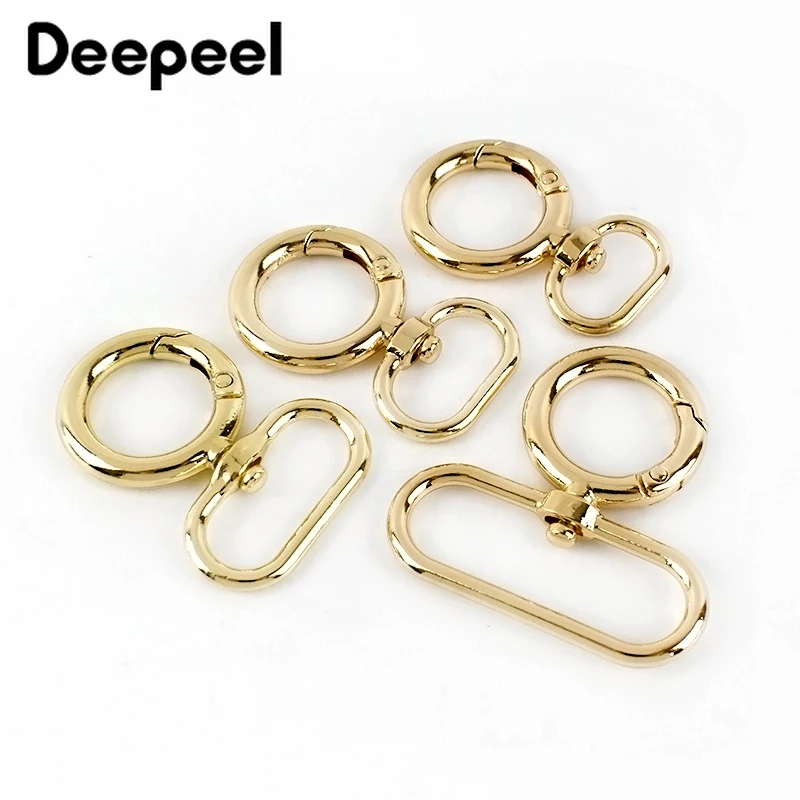 4/10 шт. Deepeel 15-38 мм металлическое кольцо Пряжка для сумки ремешок защелка крючок