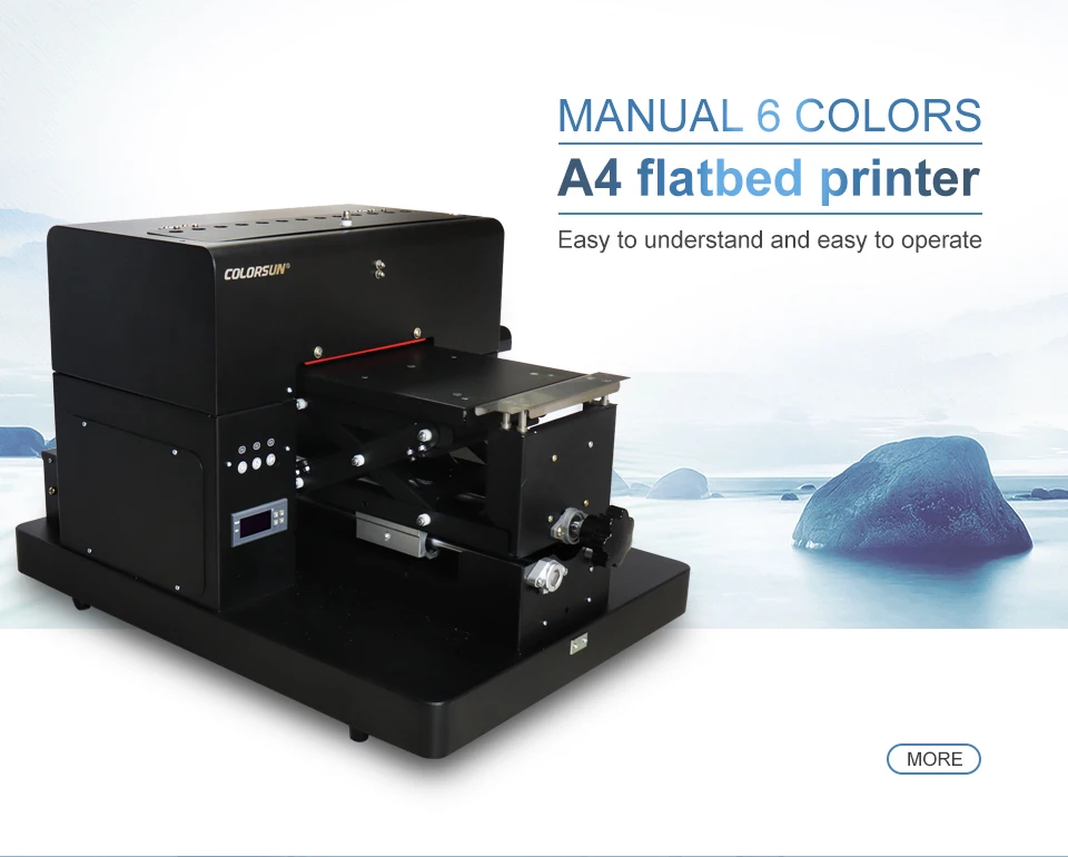 Colorsun A4 планшетный принтер футболка струйный планшетный принтер для футболка печатная машина