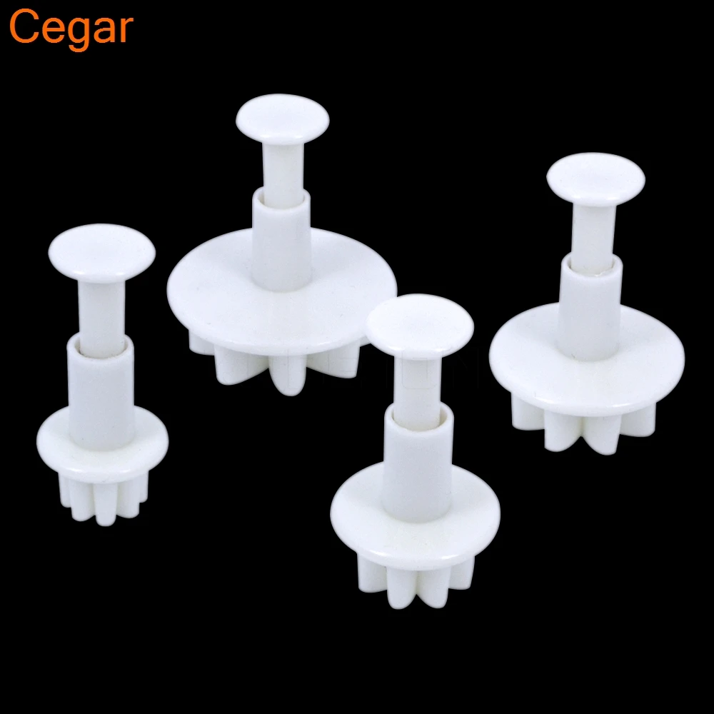 4 шт./компл. форма для маргаритки цветок Подсолнух Плунжер резак конфет печенья