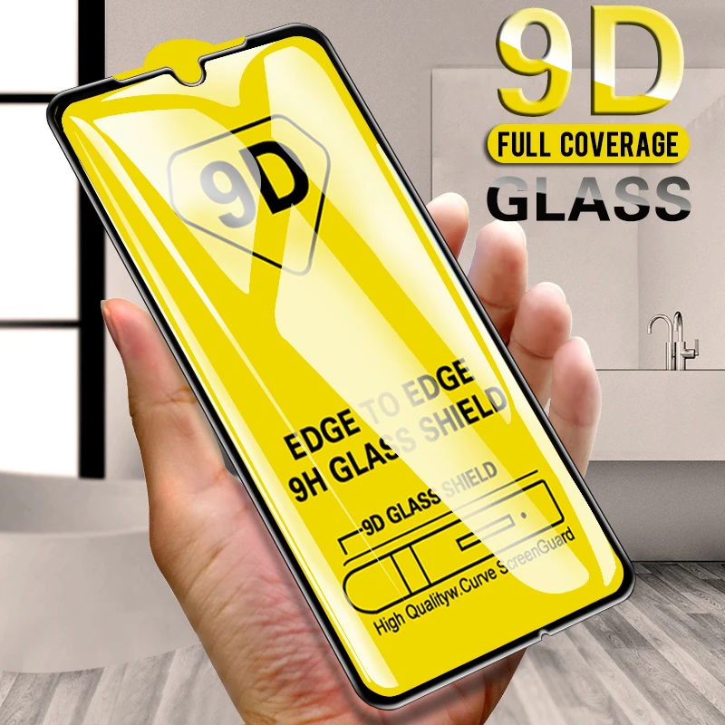 9d закаленное стекло для huawei y5 lite 2018 y6 y7 2019 защита экрана на huwei y 5 6 7 prime