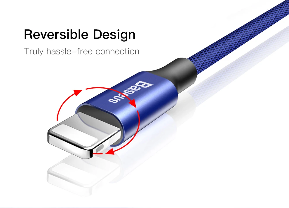 Baseus usb-кабель для iPhone X, 8, 7 Plus, кабель для быстрой зарядки, usb-кабель для мобильного телефона, кабель для передачи данных для iPhone 5, 6, 6 S, iPad, usb-кабель для зарядки