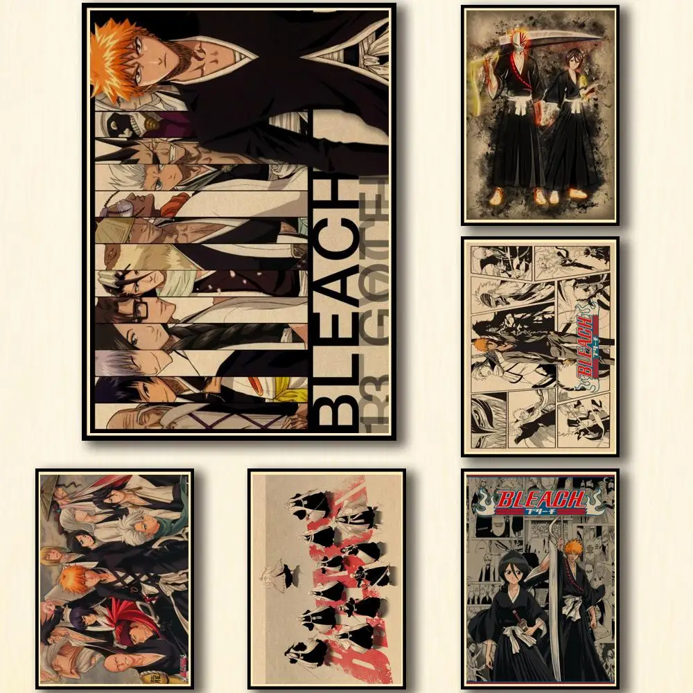40 стилей Аниме отбеливатель фотография Картина Настенная Наклейка для кофейни