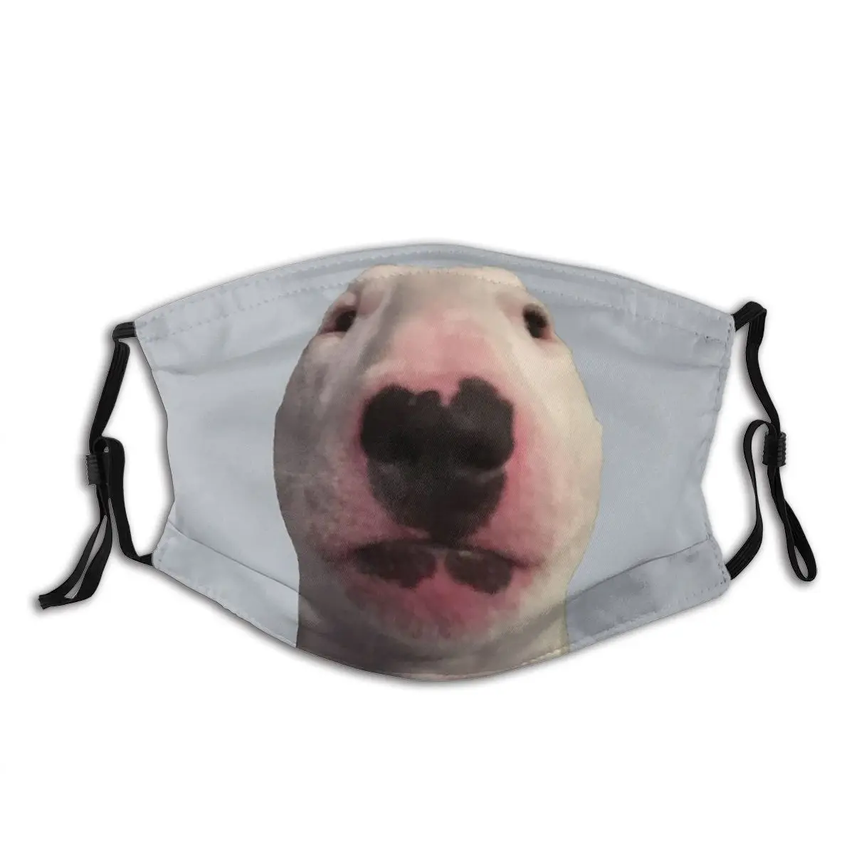 

Cute Dog Animal Canine Pets Puppy Bull Terrier Washable Mouth Face Mask Anti Wind Dustproof with Filters Earloop Protection