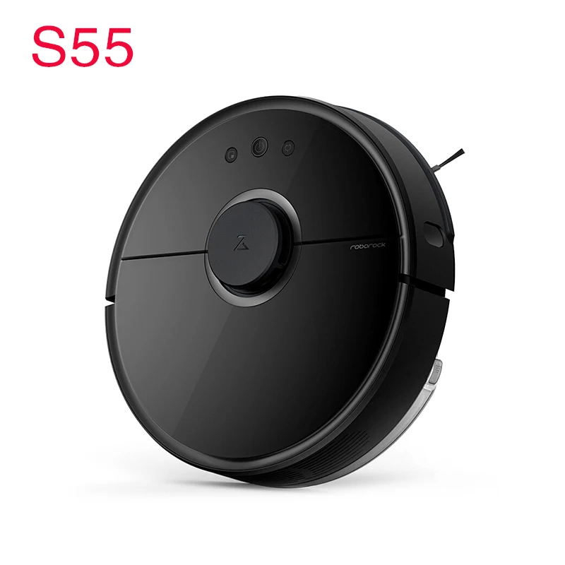 Black S55 Roborock S50 S55 XIAOMI MI Robot 2 Пылесос для дома Автоматическая подметальная пыль Стерилизация MIJIA APP Смарт плановая стирка мытье влажная сухая чистка робота мытьё чистка ковров Быстрая - Цвет: Black S55