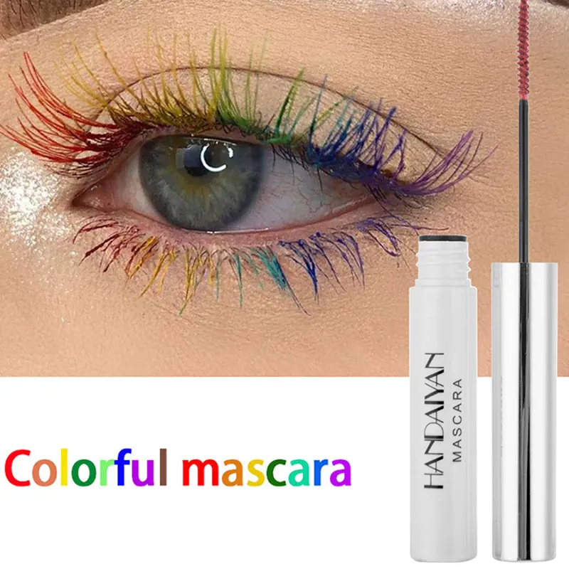 

Colored Mascara 4D Silk Fibre Superfine Waterproof Eye Makeup Women Beauty Lower Eye Lash Curling Thick Eyelash Extensions