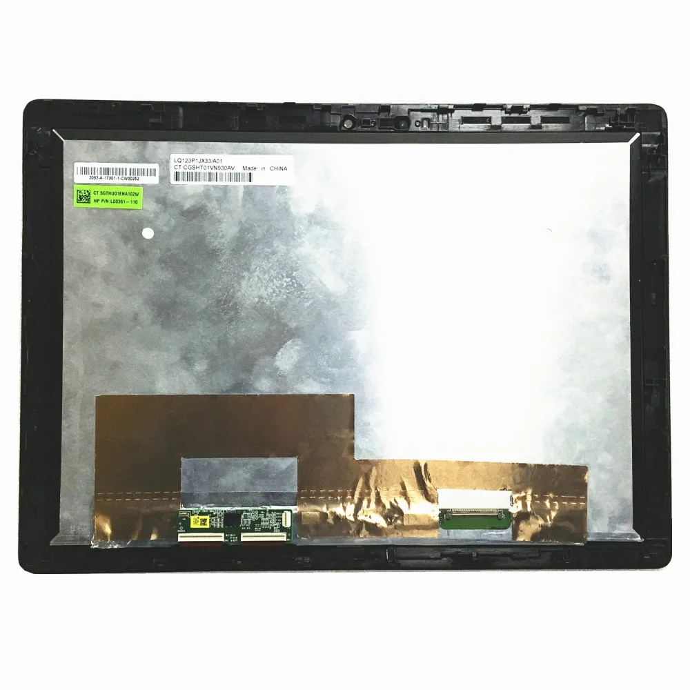 12,3 ''LCD сенсорный экран установка для HP evy X2 12-f серии 12-f014dx LQ123P1JX33/A01 с сенсорным дигитайзером
