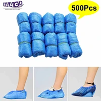 500pcs250pair plastic disposable shoe covers rainy day carpet floor protector thick cleaning shoe cover waterproof overshoes