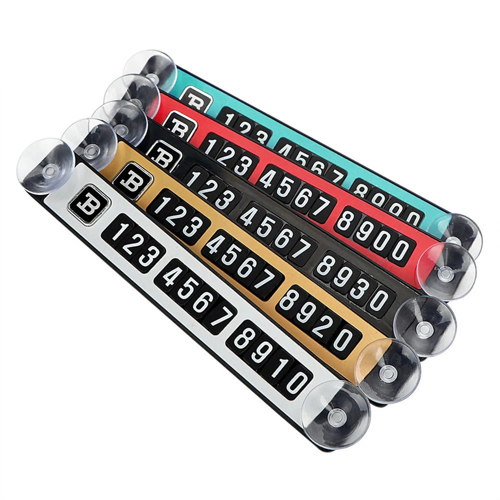 Hot selling Cool Parking Card Magnetic Phone Number Plate Sucker Temporary Car Sticker New Accessories with | Автомобили и