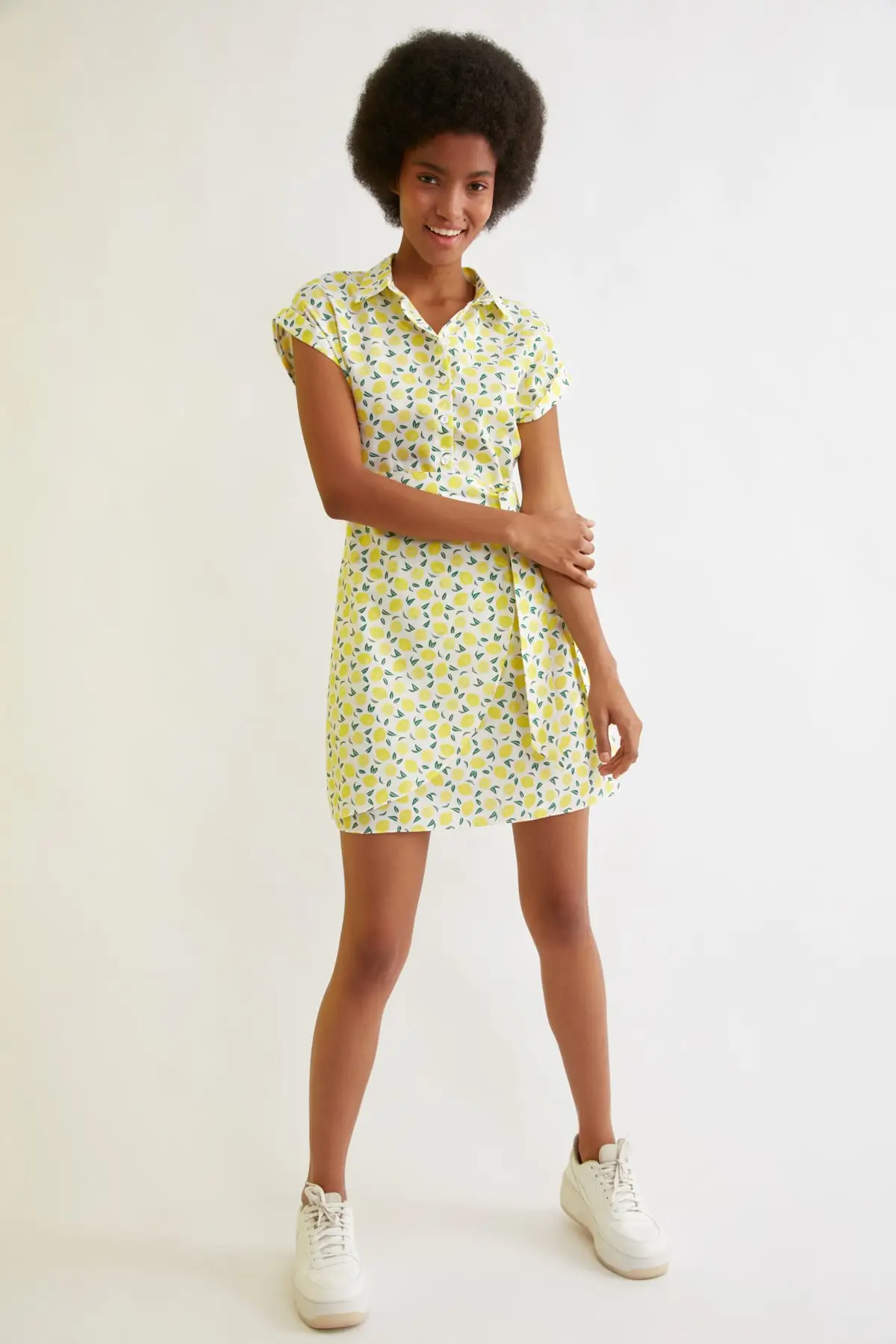 Trendyol Button Lacing Detail Dress TWOSS21EL1999