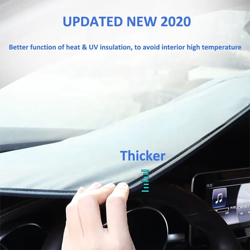 

For BYD Qin Pro 2019-2021 Car Sunshade Windshield Sunscreen Window Cover Custom Sunshield Windscreen Curtain Shade Sun Protector