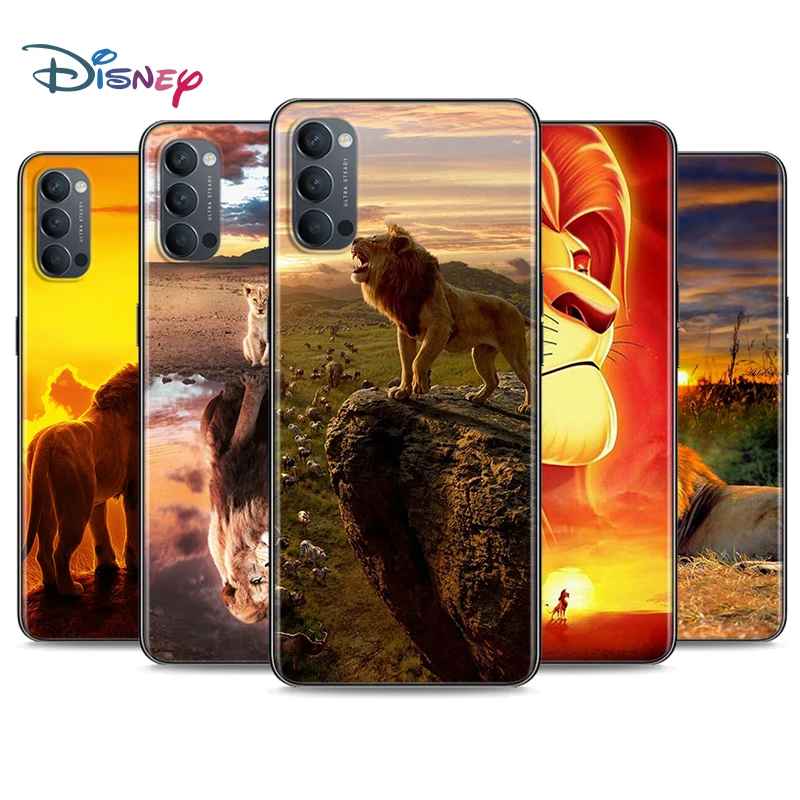 

The Lion King Soft Black Silicone Cover For OPPO Reno 5 Pro+ 3 4 Lite F SE Z Pro 4G 5G Phone Case Shell