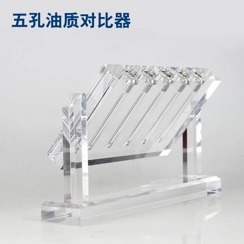 Automobile oil quality comparator transmission viscosity tester demonstration stand test tool glass |