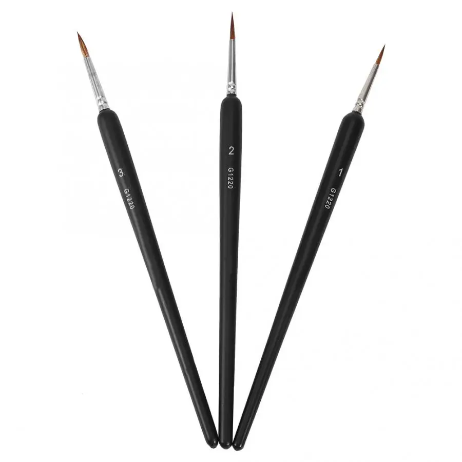 Акварельная ручка для черчения 3 шт. длинная искусство комикс акварельный