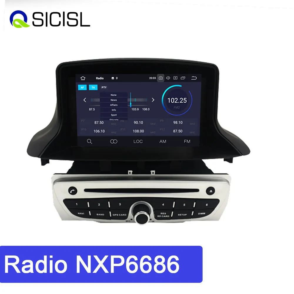 PX6 4+64GB Андройд 9 0 Магнитола для рено меган 3 / Fluence 2009 2015 автомагнитола dvd gps плеер