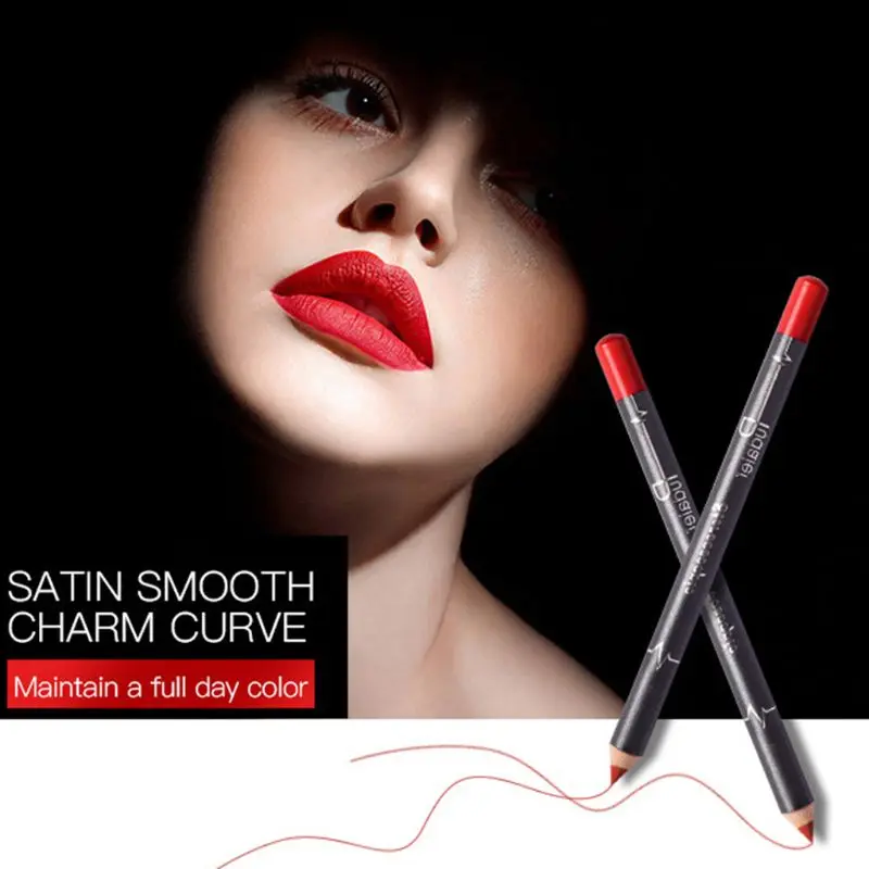 

12 PCS/Set Waterproof Lipstick Lip Liner Long Lasting Matte Lipliner Pencil Pen Cosmetics Tool for Women