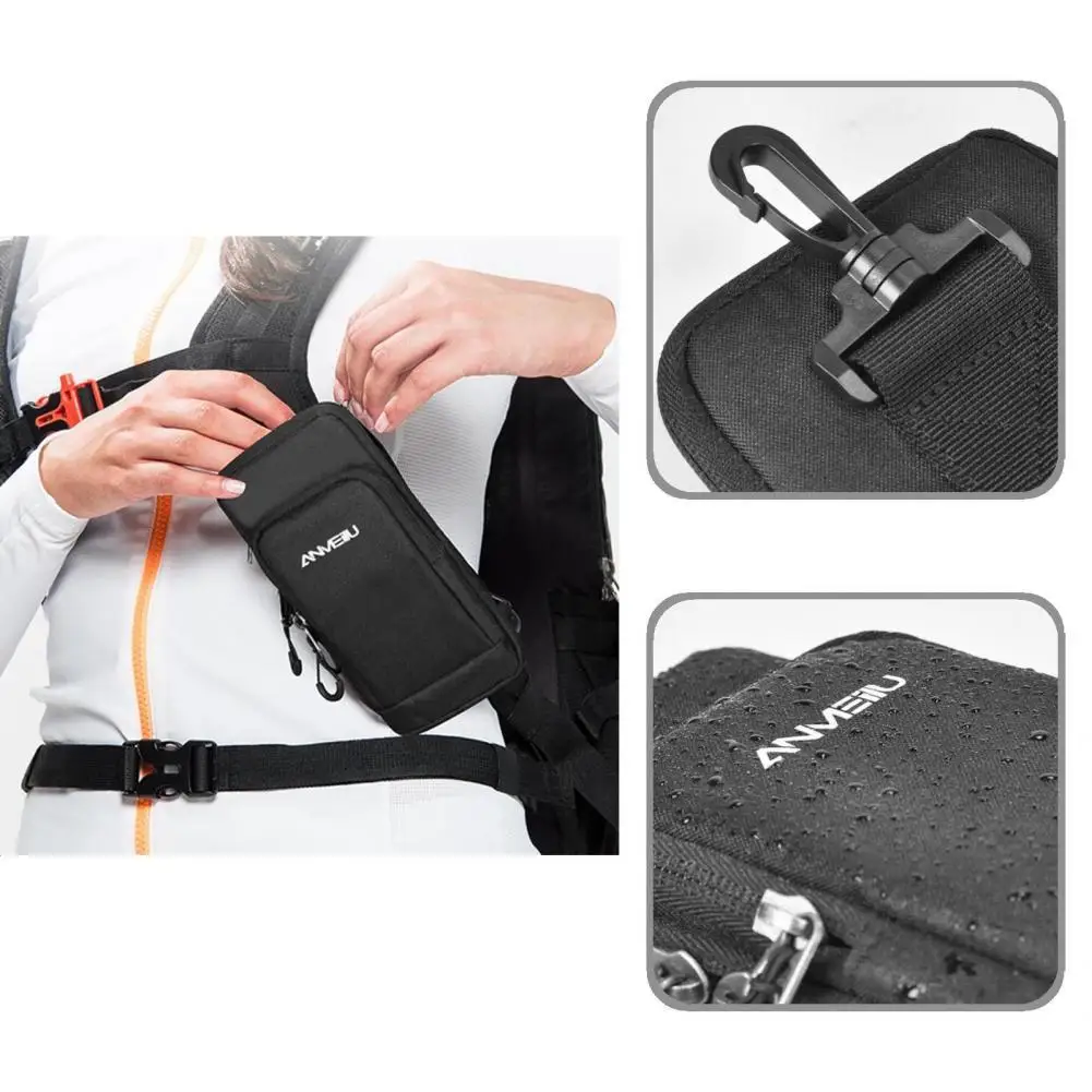 

Accessory Practical Bag Clip Phone Pouch with Belt Clip Polyester Bag Clip Phone Pouch Wear Resistance for Sports