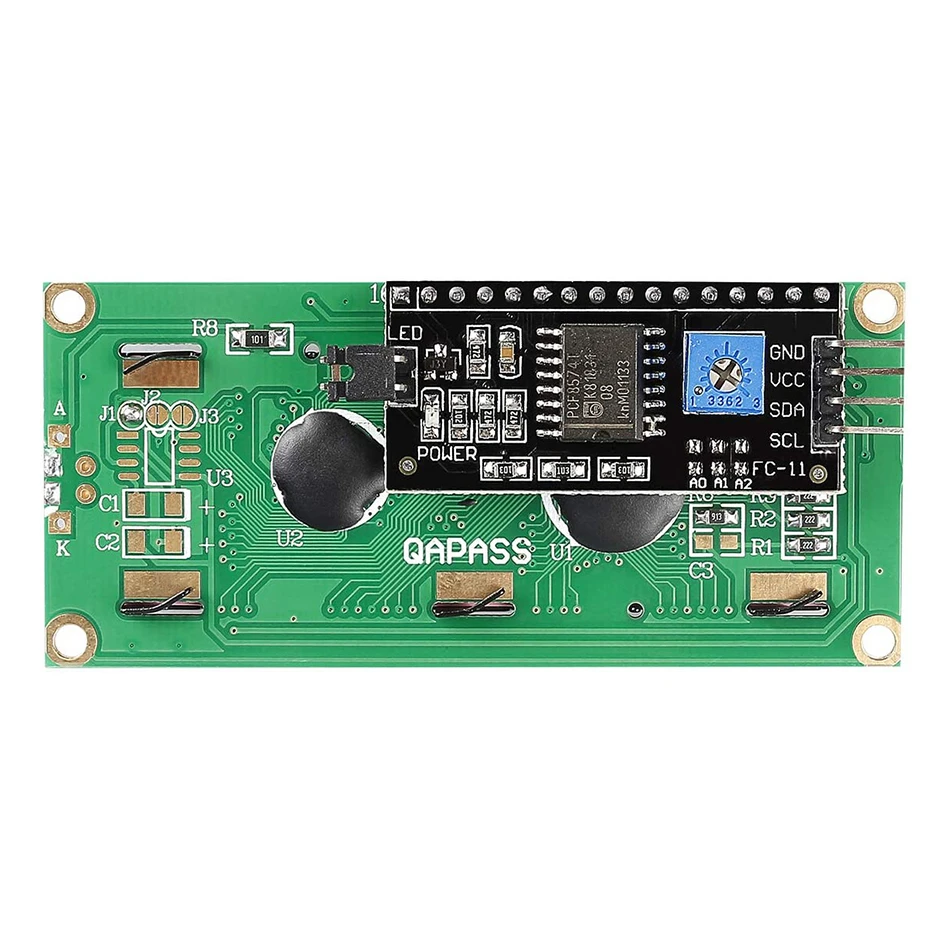 ЖК-дисплей 1602 + I2C 16x2 1602A синий/зеленый экран HD44780 символьный ЖК-дисплей/w IIC/I2C