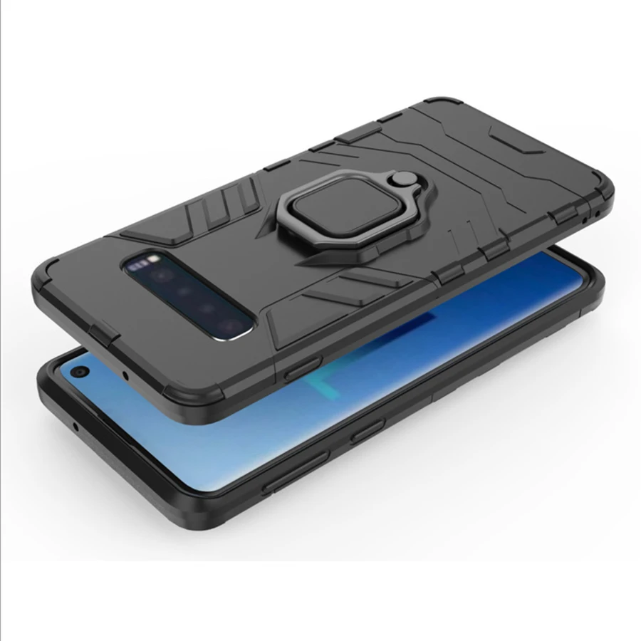 Чехол для Samsung galaxy S10 s10plus s10e Черная пантера армированные чехлы телефонов S8 S9 note10