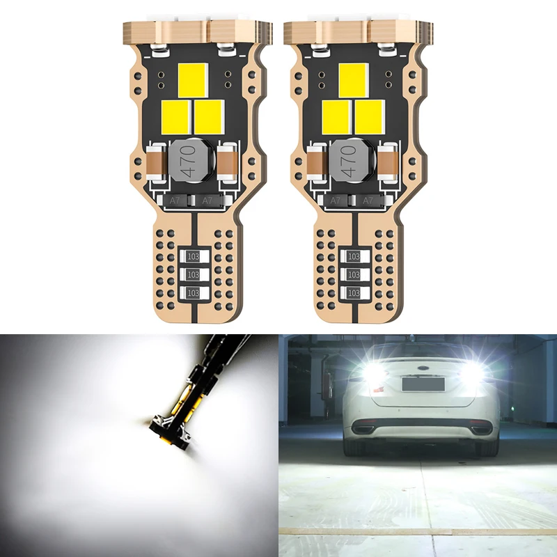 

Canbus T15 W16W LED Bulbs Reverse Lights 3030SMD Car LED Back Up Rear Lamp For Lada Granta Niva Priora Kalina Xray Vesta