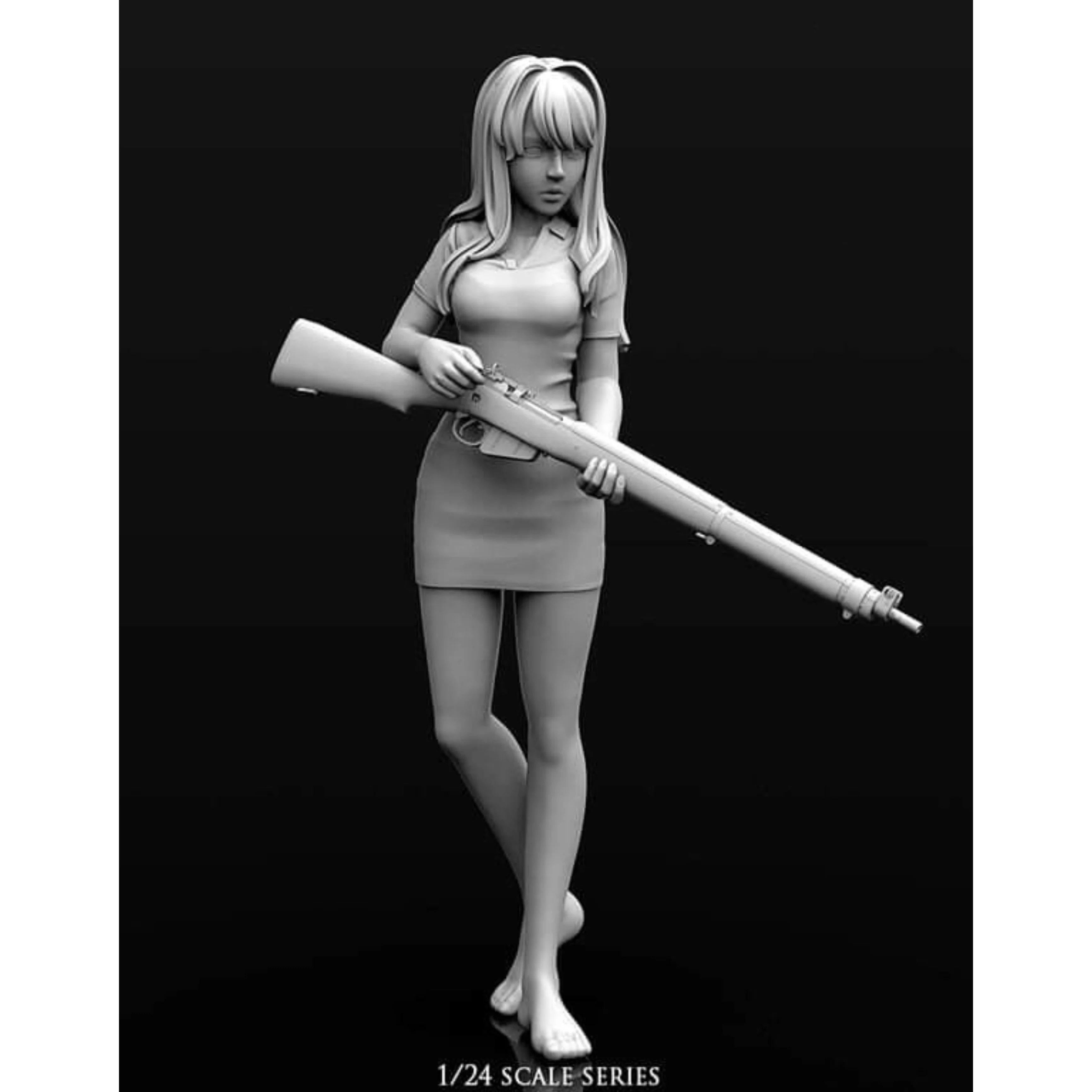 

1/24 Resin Model Figure GK，Female role， Unassembled and unpainted kit