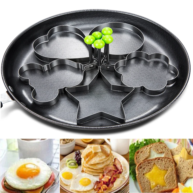 

Cooking Kitchen Accessories Tools Egg Mold Stainless Steel Fried Egg Shaper Pancake Mould Omelette Frying Egg Tools