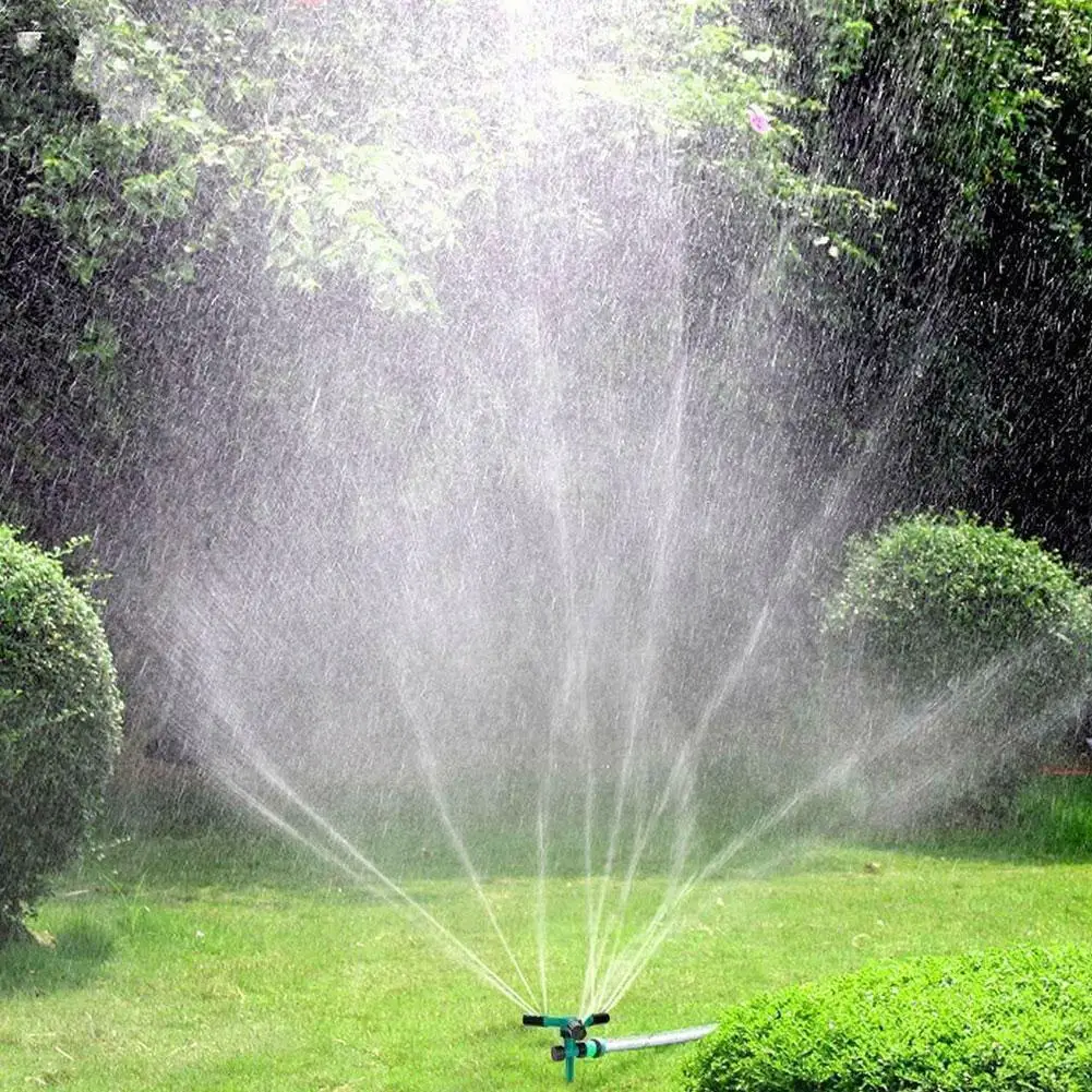 

360 градусов автоматический спринклеры для сада полива газон роторная насадка вращающийся распылитель воды Системы Садовые принадлежности