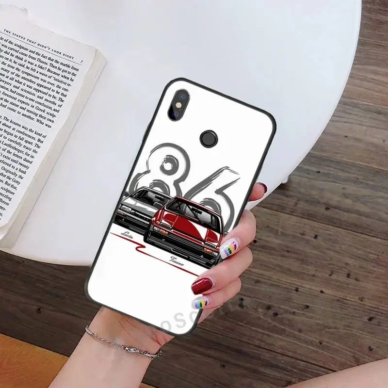 

Initial d Japan anime AE86 Phone Case For Xiaomi Redmi note 7 8 9 t k30 max3 9 s 10 pro lite coque cover funda