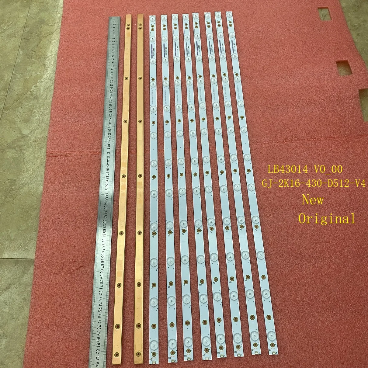 Светодиодная лента для подсветки 43PUS6551 43PUS6401 LB43014 V0 _ 00 43PUS6501 43PUS6101 43PUS6201 TPT430U3 43PUH6101
