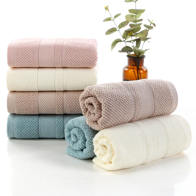 Полотенце из чистого хлопка однотонный жаккардовый текстильная салфетка