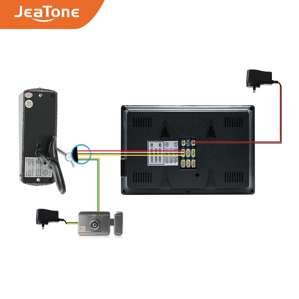 Видеодомофон JeaTone камера 7 дюймов 1200TVL HD ночное видение Домашняя безопасность|secure