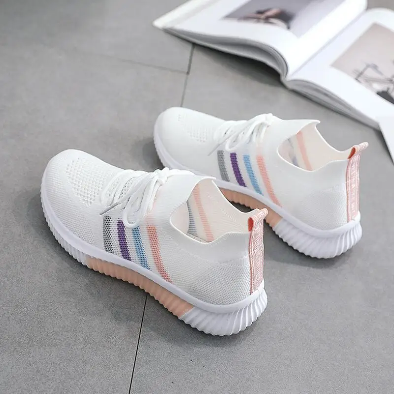 

summer Women Shoes Super Light Sneakers For Women Vulcanize Shoes Sport Basket Femme Walking White Sneakers Women Casual Tenis