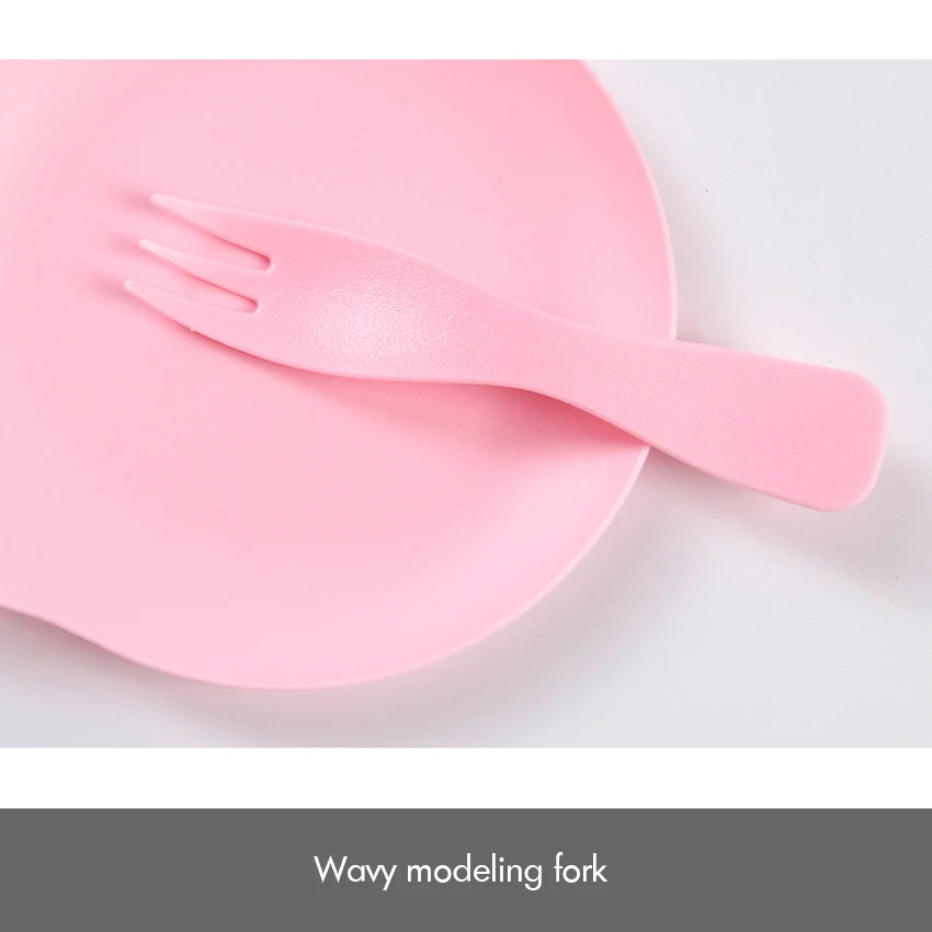 1Set Cake Cutlery Plastic Disposable Knife and Fork Dining Plate Set Birthday Combo Utensils | Дом и сад