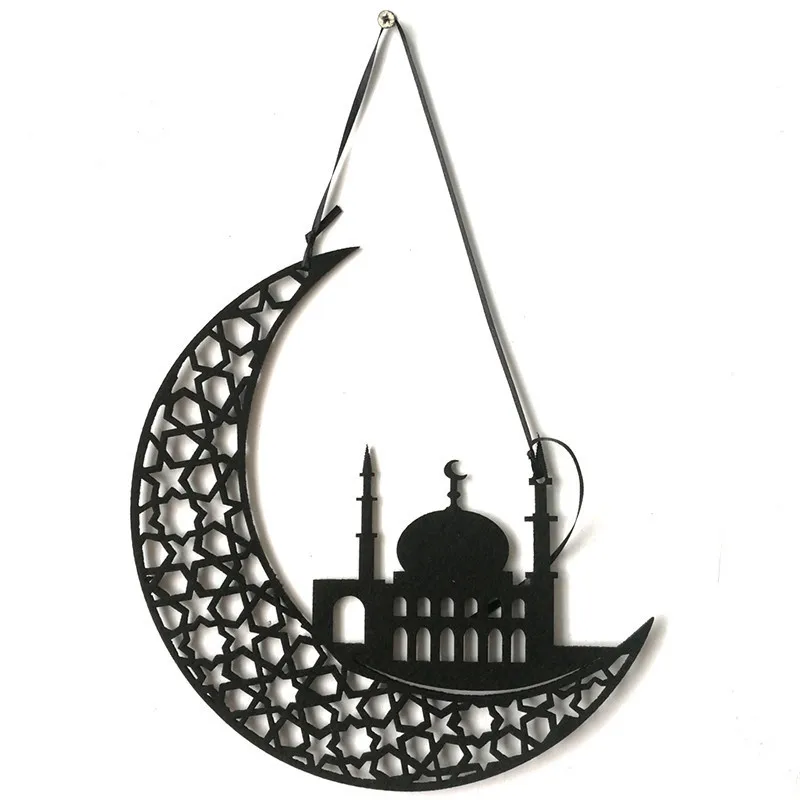 

1Set Eid Pendant Ramadan Non-woven Fabric Home Door Festival DIY Decoration Supplies Ramadan Hanging Accessories Ramadan Gifts
